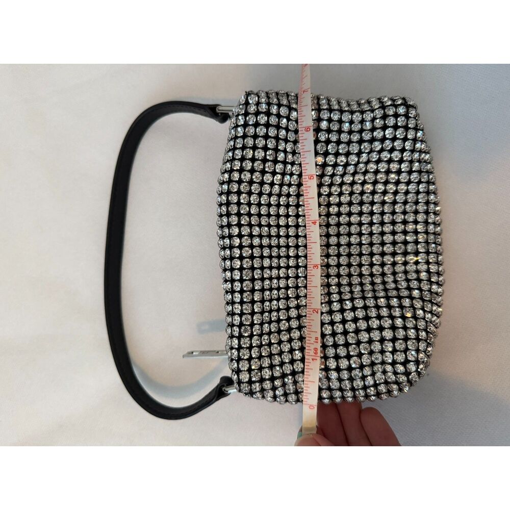 Alexander Wang Heiress Pouch in Crystal Rhinestones Crossbody Bag Purse - Picture 7 of 8